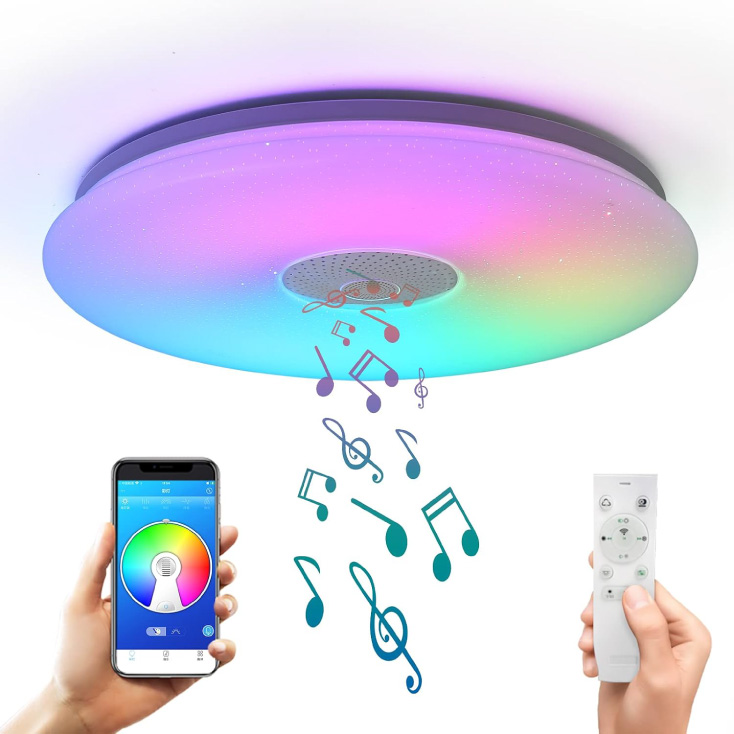 Bluetooth LED plafonjera 22/44W CCT+RGB dimabilna sa zvučnikom slika 3