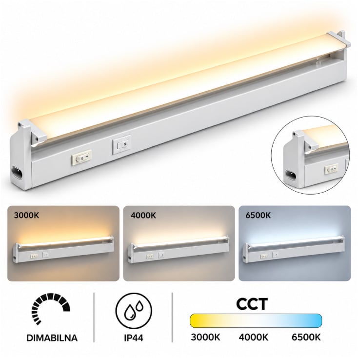 Zidna LED lampa 4W CCT bela slika 2