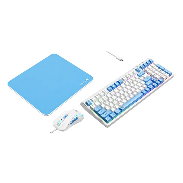 Havit gejming kombo tastatura, miš i podloga KB897CM  slika 3