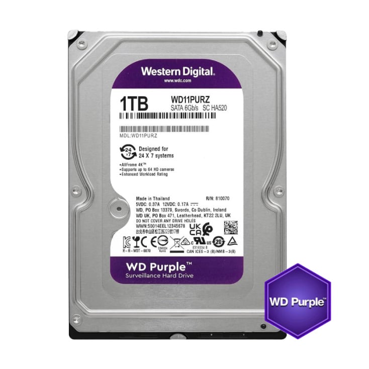 Hard disk WD purple 1TB 3.5" 64MB slika 1