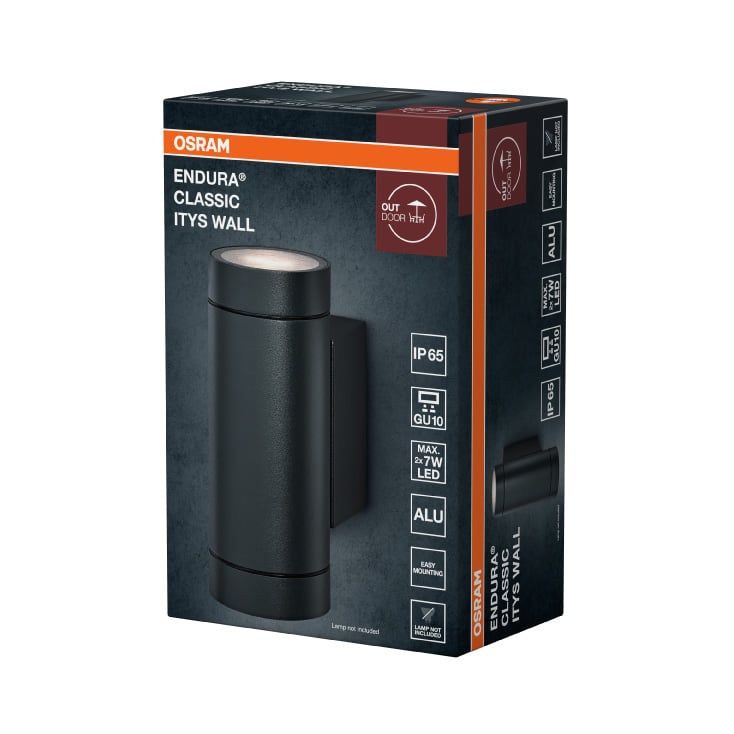 OSRAM spoljna zidna lampa 2xGU10 IP65 tamno siva slika 3